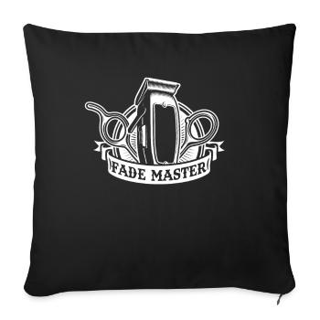Barber Barbershop Barber Barbe - Housse de coussin décorative 45 x 45 cm - noir - Devant