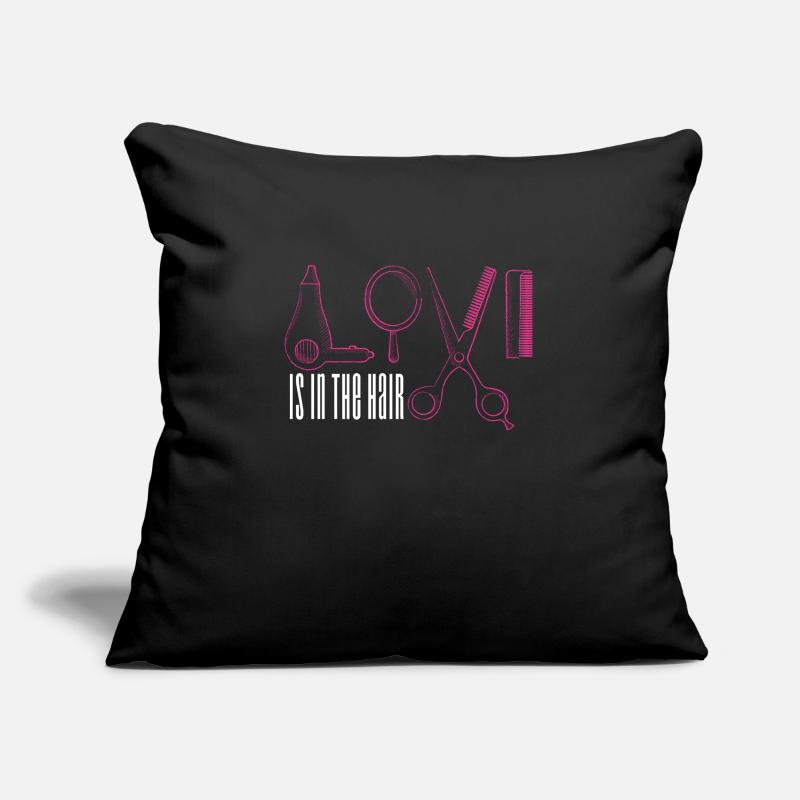 Coiffeur coiffeur coiffeur Housse de coussin décorative 45 x 45 cm