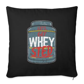 Bodybuilding - Sofa pillowcase 17,3'' x 17,3'' (45 x 45 cm) - black - Front
