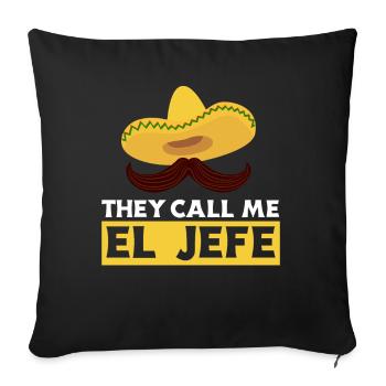 Funny Mexico Chef Mexican Chef Gift - Sofa pillowcase 17,3'' x 17,3'' (45 x 45 cm) - black - Front