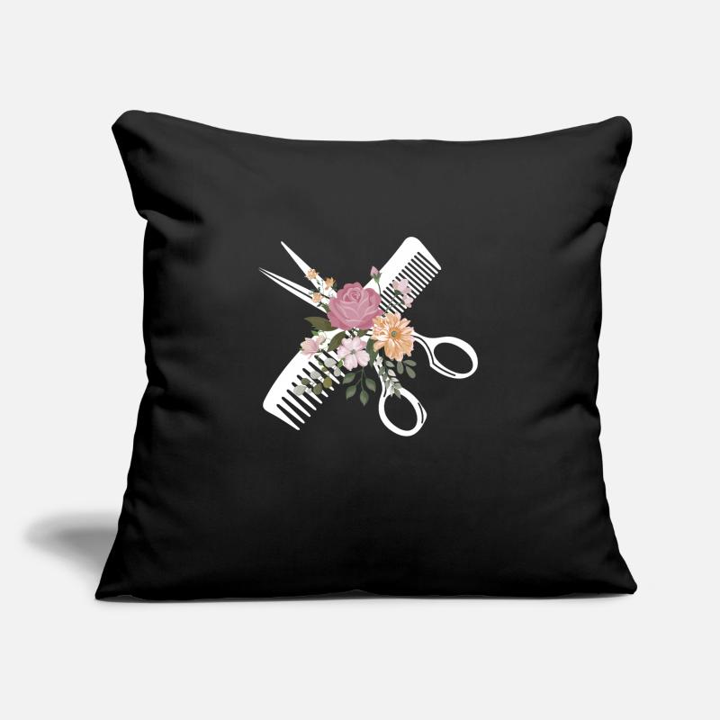 Coiffeur coiffeur coiffeur Housse de coussin décorative 45 x 45 cm