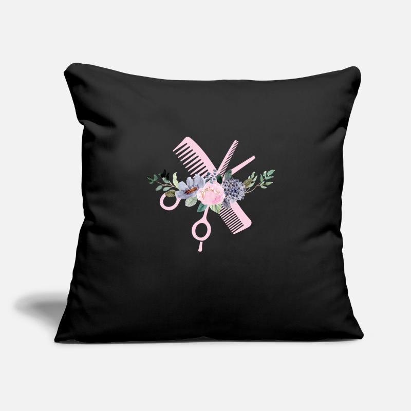 Coiffeur coiffeur coiffeur Housse de coussin décorative 45 x 45 cm