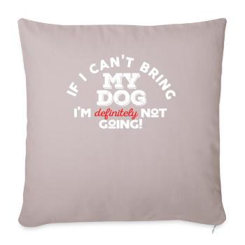 Dog lover - Sofa pillowcase 17,3'' x 17,3'' (45 x 45 cm) - light taupe - Front