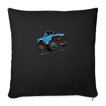 Monster Truck Monster Truck - Housse de coussin décorative 45 x 45 cm - noir - Devant