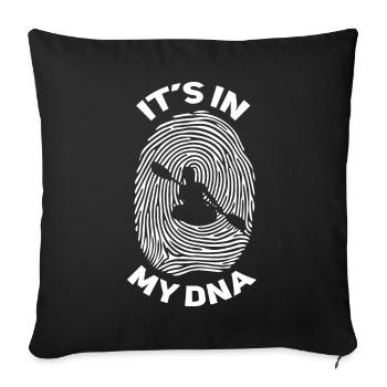 Kayak Kayak Kayaker - Sofa pillowcase 17,3'' x 17,3'' (45 x 45 cm) - black - Front