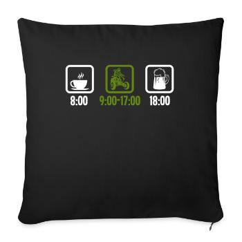 Cool ATV quad driver gift - Sofa pillowcase 17,3'' x 17,3'' (45 x 45 cm) - black - Front