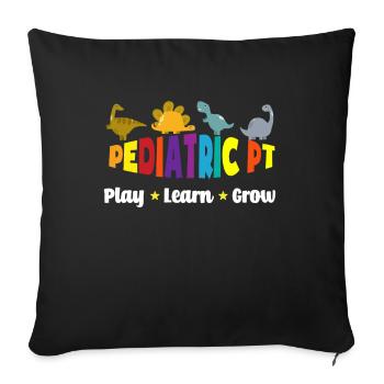 Infirmière infirmière pédiatrique - Housse de coussin décorative 45 x 45 cm - noir - Devant
