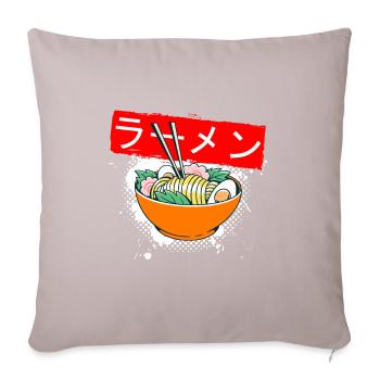 Anime soup Asian soup - Sofa pillowcase 17,3'' x 17,3'' (45 x 45 cm) - light taupe - Front