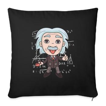Funny physicist & scientist gift - Sofa pillowcase 17,3'' x 17,3'' (45 x 45 cm) - black - Front