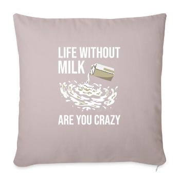 Milk raw milk whole milk - Sofa pillowcase 17,3'' x 17,3'' (45 x 45 cm) - light taupe - Front