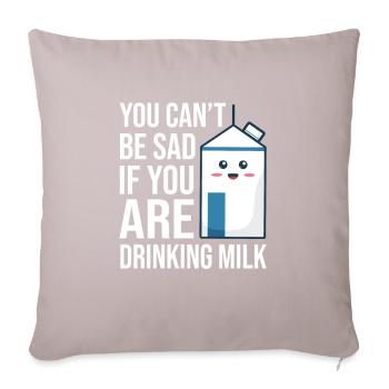 Milk raw milk whole milk - Sofa pillowcase 17,3'' x 17,3'' (45 x 45 cm) - light taupe - Front