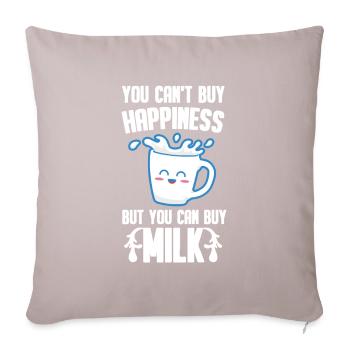 Milk raw milk whole milk - Sofa pillowcase 17,3'' x 17,3'' (45 x 45 cm) - light taupe - Front