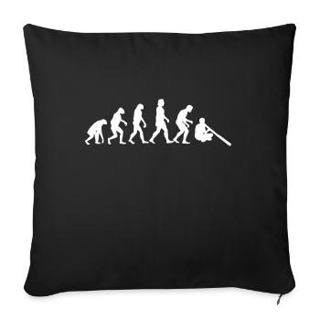 L'évolution du didgeridoo - Housse de coussin décorative 45 x 45 cm - noir - Devant