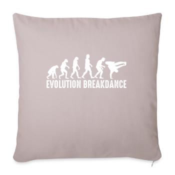 Evolution of break dance - Sofa pillowcase 17,3'' x 17,3'' (45 x 45 cm) - light taupe - Front