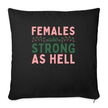 Féminisme Féministe Féministe - Housse de coussin décorative 45 x 45 cm - noir - Devant