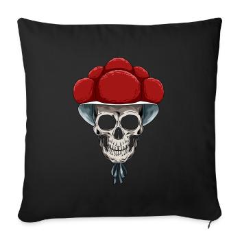Bollenhut Totenkopf Schwarzwald Forêt-Noire - Housse de coussin décorative 45 x 45 cm - noir - Devant