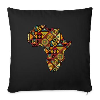 Africa Safari Rasta Fan d'Afrique Amoureux de l'Afrique - Housse de coussin décorative 45 x 45 cm - noir - Devant