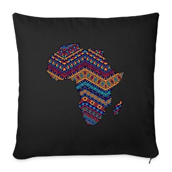 Africa Safari Rasta Africa fan Africa lover - Sofa pillowcase 17,3'' x 17,3'' (45 x 45 cm) - black - Front