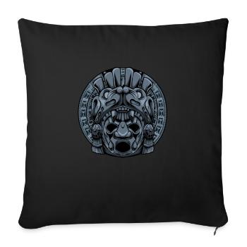 Azteken Maya Kultur Inka Krieger - Sofakissenbezug 45 x 45 cm - Schwarz - Vorne