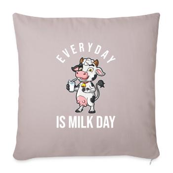 Milk raw milk whole milk - Sofa pillowcase 17,3'' x 17,3'' (45 x 45 cm) - light taupe - Front