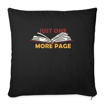 Bookworms & Bookworm Book Gift - Housse de coussin décorative 45 x 45 cm - noir - Devant