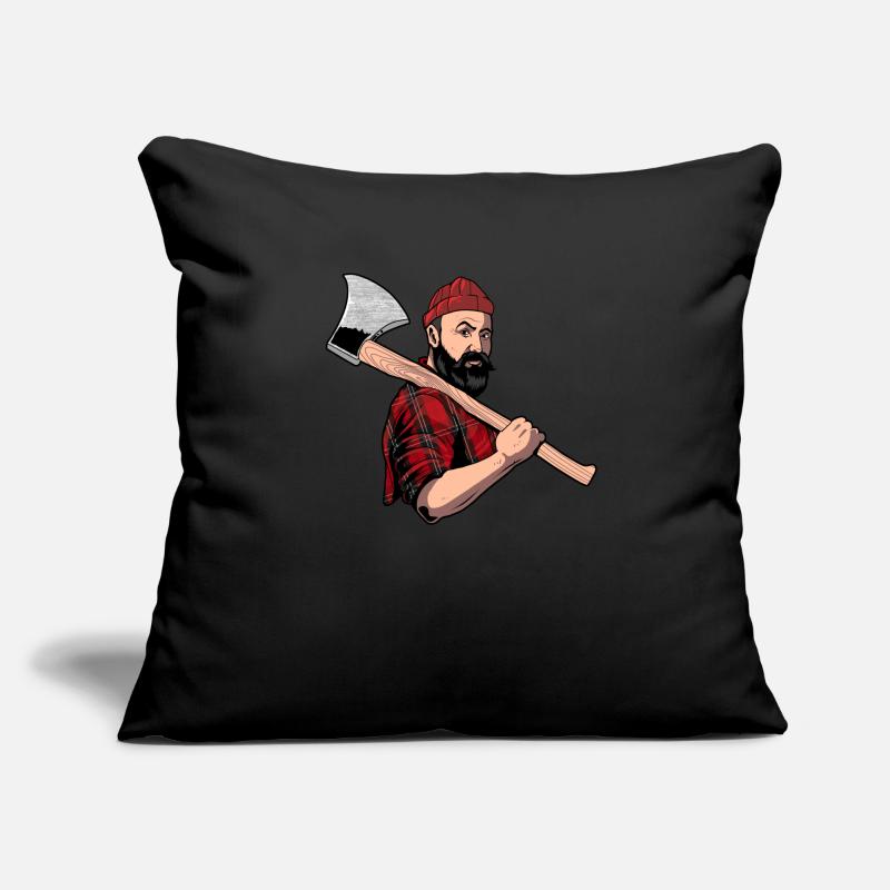 Bûcheron Forester Forester Menuisier Housse de coussin décorative 45 x 45 cm