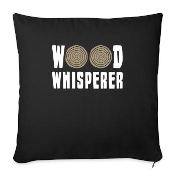 Carpenter woodworker carpenter joiner - Sofa pillowcase 17,3'' x 17,3'' (45 x 45 cm) - black - Front