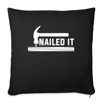 Carpenter woodworker carpenter joiner - Sofa pillowcase 17,3'' x 17,3'' (45 x 45 cm) - black - Front