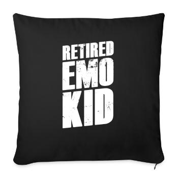 Gothic EMO Punk 00s 2000s Goth Kawaii Weirdo - Sofa pillowcase 17,3'' x 17,3'' (45 x 45 cm) - black - Front