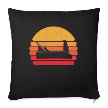 Retro carpenter woodworker carpenter joiner - Sofa pillowcase 17,3'' x 17,3'' (45 x 45 cm) - black - Front