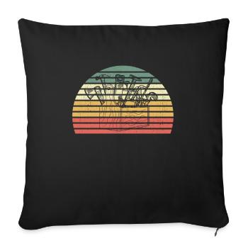 Retro carpenter woodworker carpenter joiner - Sofa pillowcase 17,3'' x 17,3'' (45 x 45 cm) - black - Front