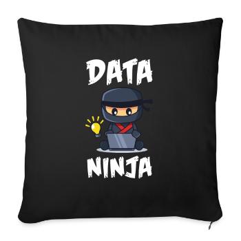 Data Science Analyst Data Scientist - Sofa pillowcase 17,3'' x 17,3'' (45 x 45 cm) - black - Front