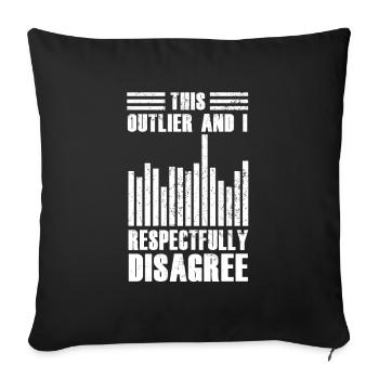Data Science Analyst Data Scientist - Sofa pillowcase 17,3'' x 17,3'' (45 x 45 cm) - black - Front