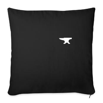 anvil - Sofa pillowcase 17,3'' x 17,3'' (45 x 45 cm) - black - Front