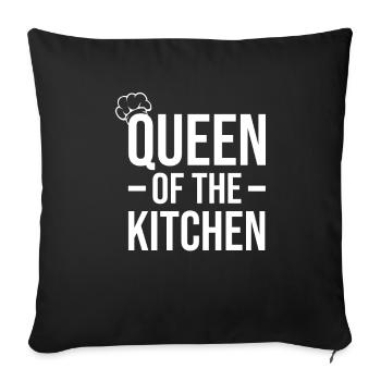 Cuisinier chef cuisinier à domicile cuisine chef - Housse de coussin décorative 45 x 45 cm - noir - Devant