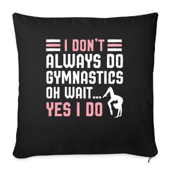 Gymnastics Sports - Sofa pillowcase 17,3'' x 17,3'' (45 x 45 cm) - black - Front