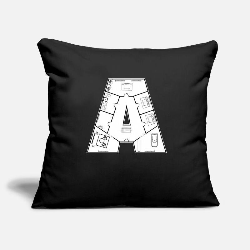 Architecte Architecte Architecte Architecture Construction de maisons Housse de coussin décorative 45 x 45 cm