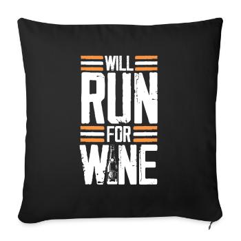 Race sport wine - Sofa pillowcase 17,3'' x 17,3'' (45 x 45 cm) - black - Front