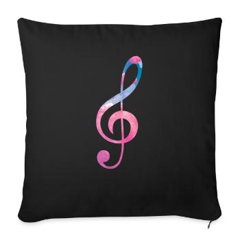Choir rehearsal choir singers singing - Sofa pillowcase 17,3'' x 17,3'' (45 x 45 cm) - black - Front