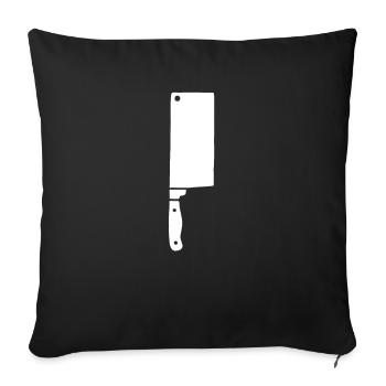 Cuisinier chef cuisinier à domicile cuisine chef - Housse de coussin décorative 45 x 45 cm - noir - Devant