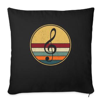 Choir rehearsal choir singers singing - Sofa pillowcase 17,3'' x 17,3'' (45 x 45 cm) - black - Front
