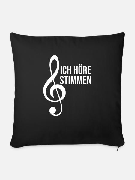 Chor Chorprobe Chorsänger Singen - Sofakissenbezug 45 x 45 cm - Schwarz