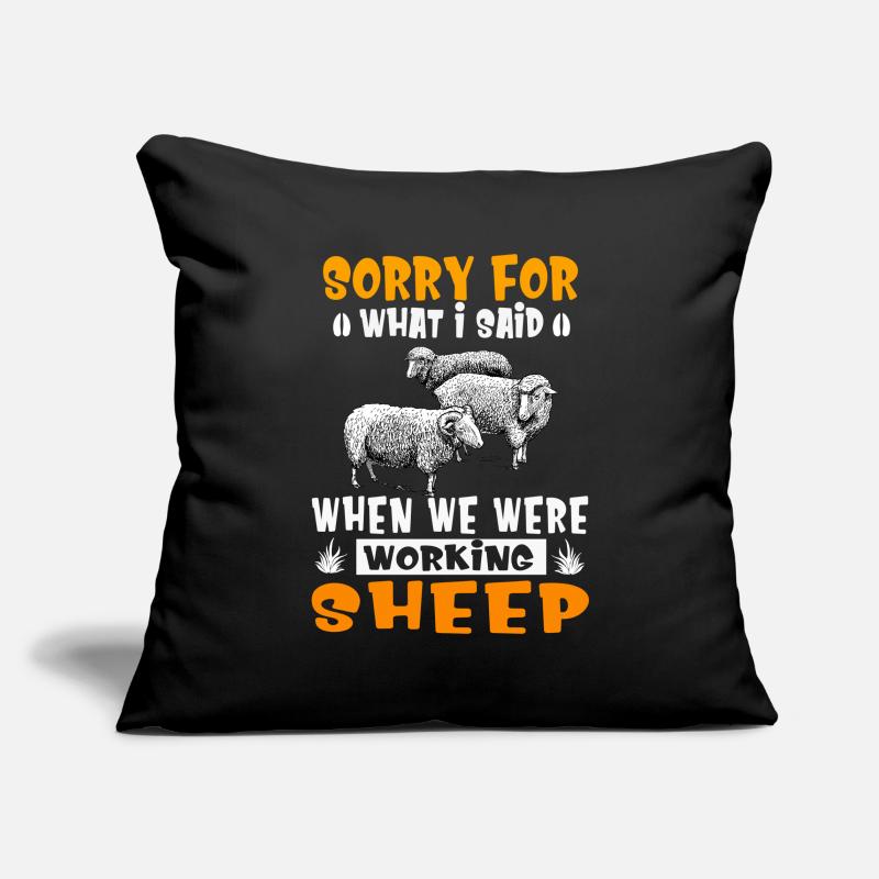 What I Said When We Were Working Sheep Shearing Sofa pillowcase 17,3'' x 17,3'' (45 x 45 cm)