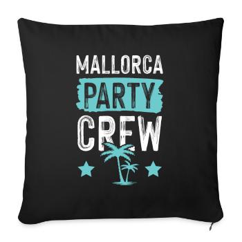 Mallorca Party Crew Beach - Sofa pillowcase 17,3'' x 17,3'' (45 x 45 cm) - black - Front