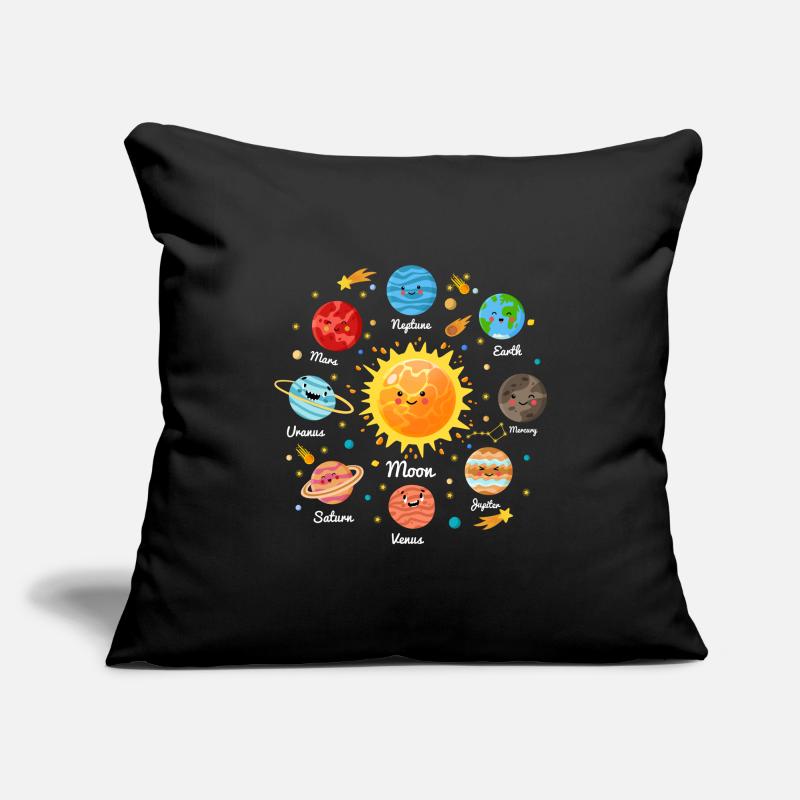 Solar System Space Planets for a sience lover Housse de coussin décorative 45 x 45 cm