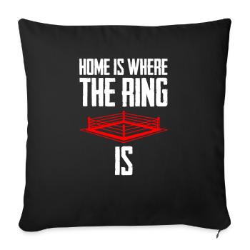 Boxe Boxer Boxer - Housse de coussin décorative 45 x 45 cm - noir - Devant