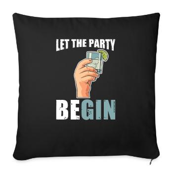 Cocktail - Housse de coussin décorative 45 x 45 cm - noir - Devant