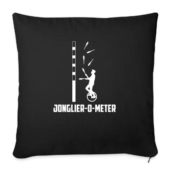 Jonglerie - Housse de coussin décorative 45 x 45 cm - noir - Devant