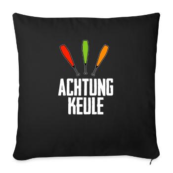 Jonglieren Jongleur - Sofakissenbezug 45 x 45 cm - Schwarz - Vorne