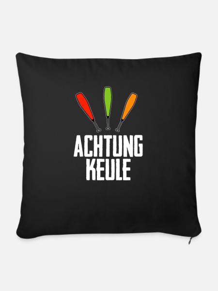 Jonglieren Jongleur - Sofakissenbezug 45 x 45 cm - Schwarz